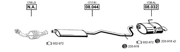 ASMET PE083550 Exhaust System